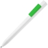 Ручка шариковая Swiper SQ, белая с зеленым, , пластик