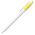 Ручка шариковая Bolide, белая с желтым, , пластик