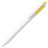 Ручка шариковая Bolide, белая с желтым, , пластик