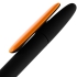 Ручка шариковая Prodir DS5 TRR-P Soft Touch, черная с оранжевым, , пластик; покрытие софт-тач