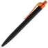 Ручка шариковая Prodir QS01 PRT-P Soft Touch, черная с оранжевым, , пластик; покрытие софт-тач