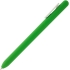 Ручка шариковая Slider Soft Touch, зеленая с белым, , 