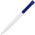 Ручка шариковая Clear Solid, белая с синим, , пластик
