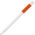 Ручка шариковая Swiper SQ, белая с оранжевым, , пластик