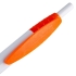 Ручка шариковая Champion, белая с оранжевым, , пластик