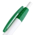 Ручка шариковая Champion, белая с зеленым, , пластик