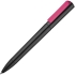 Ручка шариковая Split Black Neon, черная с розовым, , пластик