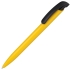 Ручка шариковая Clear Solid, желтая с черным, , пластик