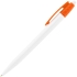 Ручка шариковая Champion ver.2, белая с оранжевым, , пластик