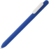 Ручка шариковая Slider Soft Touch, синяя с белым, , 