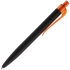 Ручка шариковая Prodir QS01 PRT-P Soft Touch, черная с оранжевым, , пластик; покрытие софт-тач