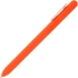 Ручка шариковая Slider Soft Touch, неоново-оранжевая с белым, , 