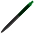Ручка шариковая Prodir QS01 PRT-P Soft Touch, черная с зеленым, , пластик; покрытие софт-тач