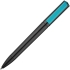 Ручка шариковая Split Black Neon, черная с голубым, , 