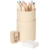 Набор цветных карандашей Pencilvania Tube Plus, крафт, , дерево; тубус - картон