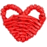 Плетеная фигурка Adorno, красное сердце, , бумага