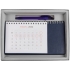 Коробка Ridge для ежедневника, календаря и ручки, серебристая, , переплетный картон