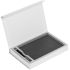 Коробка Silk с ложементом под ежедневник и ручку, белая, , переплетный картон