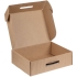 Коробка самосборная Light Case, крафт, с черной ручкой, , картон, пластик
