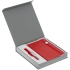 Коробка Arbor под ежедневник и ручку, светло-серая, , переплетный картон; покрытие софт-тач