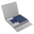 Коробка Status под ежедневник, аккумулятор и ручку, серебристая, , переплетный картон