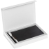 Коробка Silk с ложементом под ежедневник 13x21 см и ручку, белая, , переплетный картон