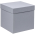 Коробка Cube L, серая, , переплетный картон