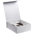 Коробка Fizz с ложементом под бокалы для шампанского, белая, , переплетный картон