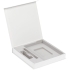 Коробка Arbor под ежедневник, аккумулятор и ручку, белая, , переплетный картон; покрытие софт-тач