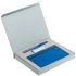 Коробка Memo Pad для блокнота, флешки и ручки, серебристая, , 