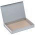 Коробка Silk, серебристая, , переплетный картон