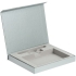 Коробка Memo Pad для блокнота, флешки и ручки, серебристая, , 