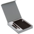 Коробка Arbor под ежедневник, аккумулятор и ручку, светло-серая, , переплетный картон; покрытие софт-тач