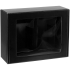 Коробка с окном Visible с ложементом под кружки, черная, , микрогофрокартон; пвх