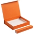 Коробка Duo под ежедневник и ручку, оранжевая, , переплетный картон