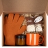 Набор Sweetshine, оранжевый, , перчатки - акрил 100%; упаковка - микрогофрокартон; свеча - стекло, пластик; кружка - фаянс