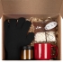 Набор Sweetshine, красный с черным, , коробка - микрогофрокартон; кружка - фаянс; свеча - стекло, пластик; перчатки - акрил 100%