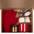 Набор Sweetshine, красный, , коробка - микрогофрокартон; свеча - стекло, пластик; кружка - фаянс; перчатки - акрил 100%