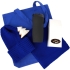 Набор Winter Safe, синий, , шарф и шапка - акрил 100%; сумка - хлопок 100%; термостакан - пластик, нержавеющая сталь, покрытие софт-тач