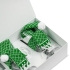 Набор «Предвкушение волшебства» с шариком, зеленый, , стекло, украшение бокалов - акрил 100%, коробка - картон