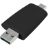 Флешка Pebble Type-C, USB 3.0, черная, 32 Гб, , 