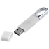 Флешка Uniscend Silveren, белая, 8 Гб, , пластик, покрытие софт-тач и анодирование; покрытие софт-тач, анодирование