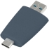 Флешка Pebble Type-C, USB 3.0, серо-синяя, 32 Гб, , 