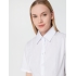 Рубашка женская с коротким рукавом Collar, белая, , хлопок 35%; полиэстер 65%, плотность 120 г/м²