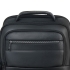 Рюкзак для ноутбука Santiago с кожаной отделкой, черный, , натуральная кожа; нейлон
