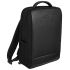 Рюкзак для ноутбука Santiago Slim с кожаной отделкой, черный, , натуральная кожа; нейлон