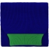 Шарф Snappy, синий с зеленым, , акрил 100%