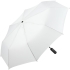 Зонт складной Profile, белый, , купол - эпонж; ручка - пластик; каркас - стеклопластик, сталь