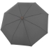 Зонт складной Nature Magic, серый, , купол - полиэстер, переработанный; каркас - сталь, стеклопластик; ручка - дерево