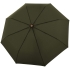 Зонт складной Nature Magic, зеленый, , купол - полиэстер, переработанный; каркас - сталь, стеклопластик; ручка - дерево